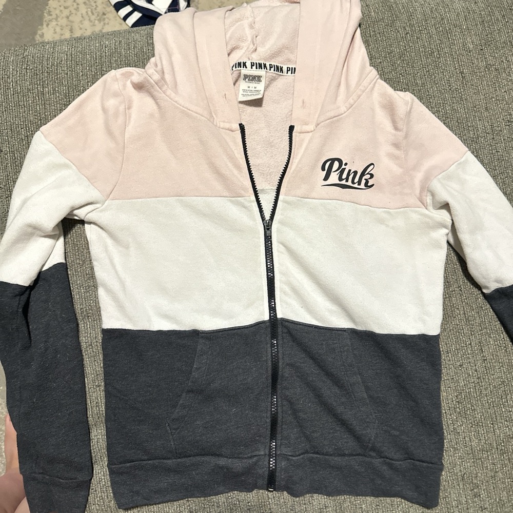 Victoria's Secret Light Pink Zip-Up Hoodie